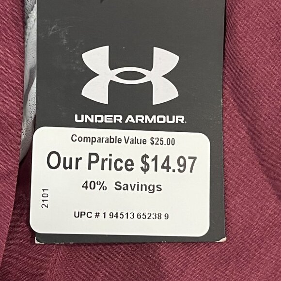 Under Armour Womens Heatgear Loose Fit Running Shorts‎ XS Burgundy - Picture 5 of 6